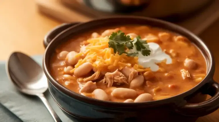 One-Pot Mild & Creamy White Bean Chicken Chili