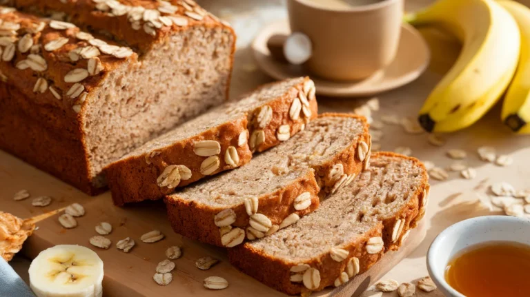 Soft & Fluffy Banana Oat Protein Bread