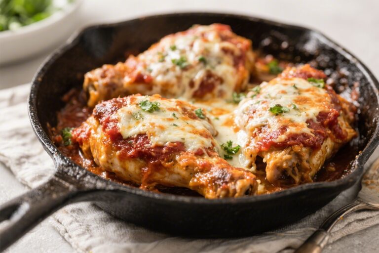 One-Pan Chicken Parmesan Thighs for Busy Weeknights – Comfort Food Made Simple