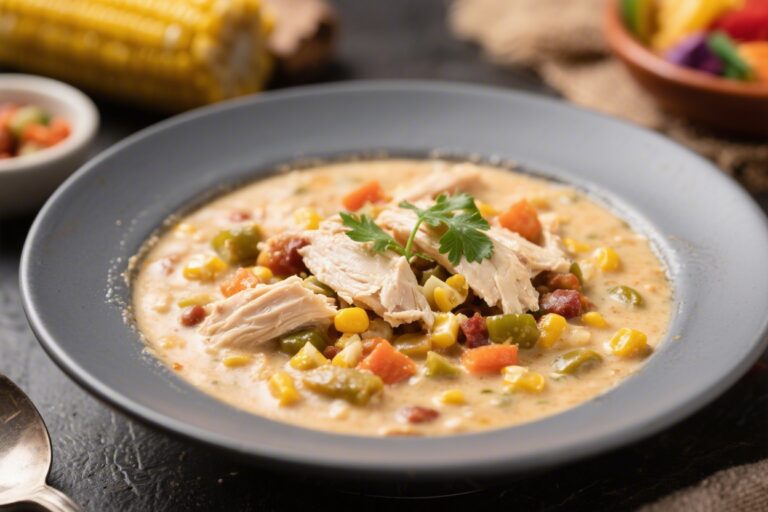 Creamy Mexican Corn White Chicken Chili for Cozy Nights – Comfort in a Bowl