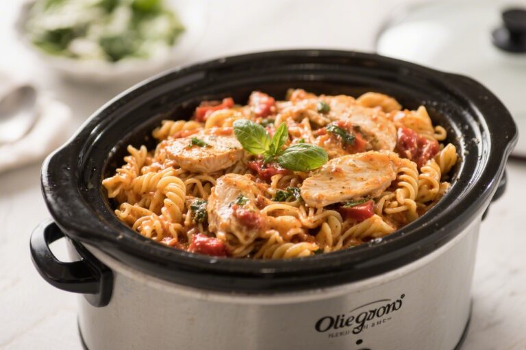 Olive Garden Style Crockpot Chicken Pasta Recipe – Creamy, Comforting, and Easy