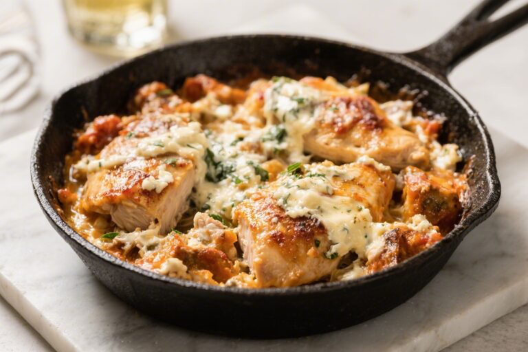 One-Pan Italian Cream Cheese Chicken Recipe – Easy, Cozy, and Weeknight-Friendly