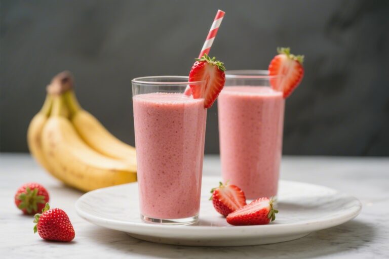 Delicious Strawberry Banana Breakfast Smoothies to Start Your Day – Simple, Creamy, and Satisfying