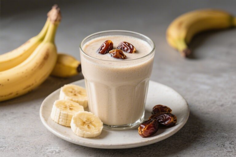 Banana Protein Shake With Dates for Natural Sweetness – Creamy, Satisfying, and Easy