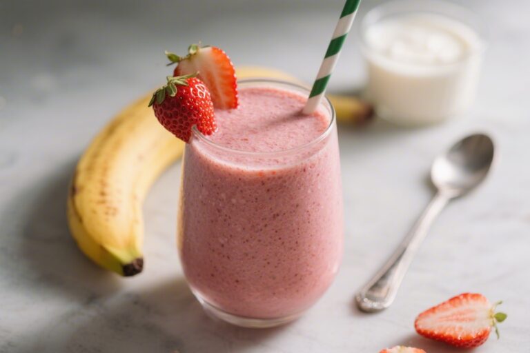 How to Make the Perfect Strawberry Banana Smoothie Without Yogurt – Creamy, Fresh, and Easy