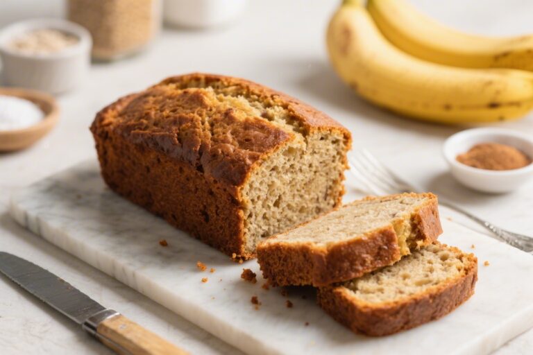 Quick and Easy Banana Bread with Simple Pantry Ingredients – A Cozy, No-Fuss Favorite