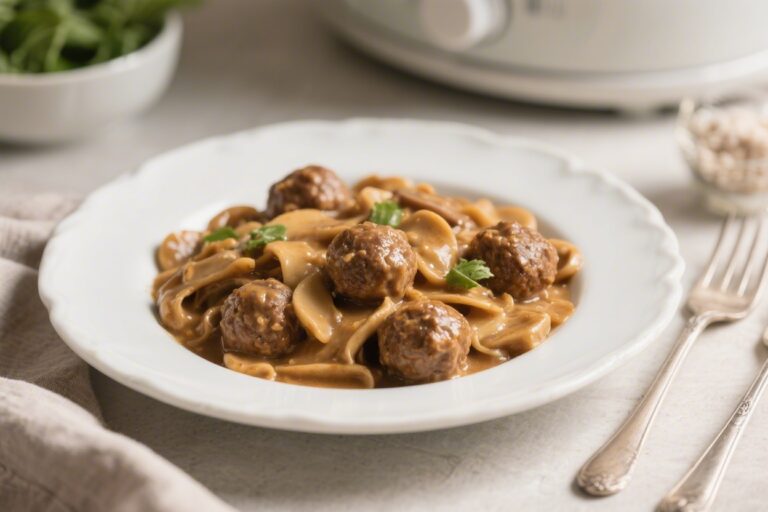 Cozy Slow Cooker Meatball Stroganoff Recipe for Busy Nights – Comfort Food Made Easy
