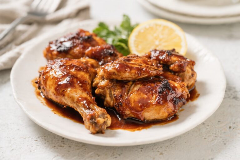 Easy Oven-Baked BBQ Chicken Recipe for Beginners – Simple, Juicy, and Foolproof