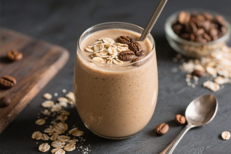 Healthy Coffee Oat Protein Smoothie for Lasting Energy – A Simple, Satisfying Morning Boost