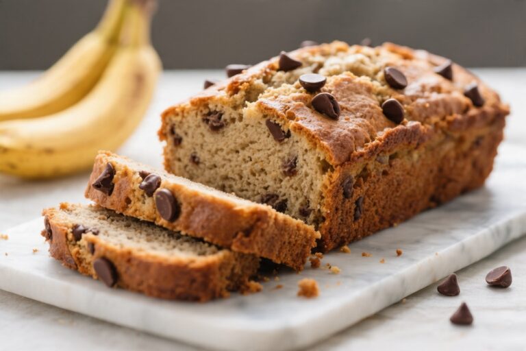 Bakery-Style Gluten-Free Banana Bread with Chocolate Chips – Moist, Tender, and Easy
