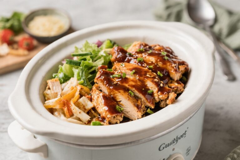 Healthy Crockpot BBQ Chicken Recipe for Guilt-Free Eating – Easy, Tender, and Flavor-Packed