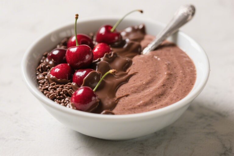 Easy Chocolate Covered Cherry Smoothie Bowl – Rich, Creamy, and Ready in Minutes