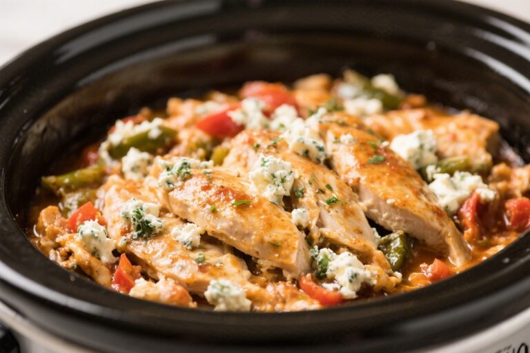 Dump and Go Italian Cream Cheese Chicken Crockpot Recipe – Cozy, Creamy, and Effortless