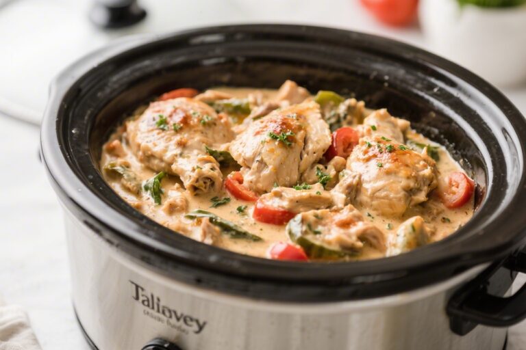 Creamy Italian Chicken Crockpot Recipe You’ll Make Every Week – Simple, Cozy, and Flavor-Packed