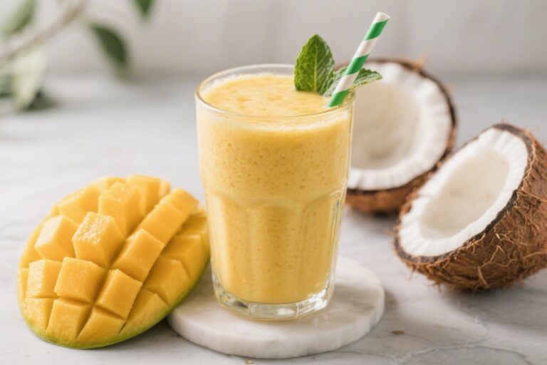 Exotic Mango Coconut Smoothie Recipes You Must Try – Bright, Creamy, and Naturally Sweet