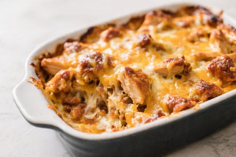 Cheesy BBQ Chicken Casserole You Need to Try Tonight – A Comforting, Crowd-Pleasing Bake