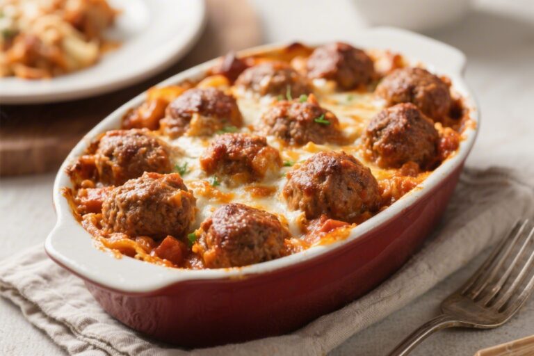 Easy Meatball Casserole Recipes for Cozy Dinners – Simple, Warm, and Satisfying