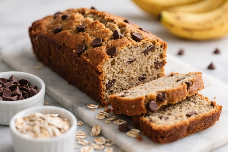 The Best Oatmeal Chocolate Chip Banana Bread (No Gluten) – Cozy, Moist, and Naturally Sweet